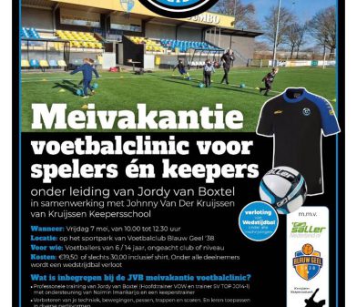 Voetbal clinic 7 mei